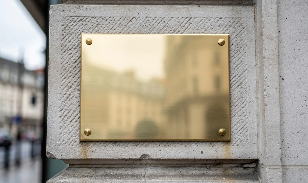 Plaque professionnelle d'une société immatriculée à Companies House au Royaume-Uni